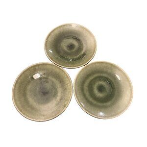 Jars France Samoa Vert Salad Dessert Plates 7-3/4" Set of 3